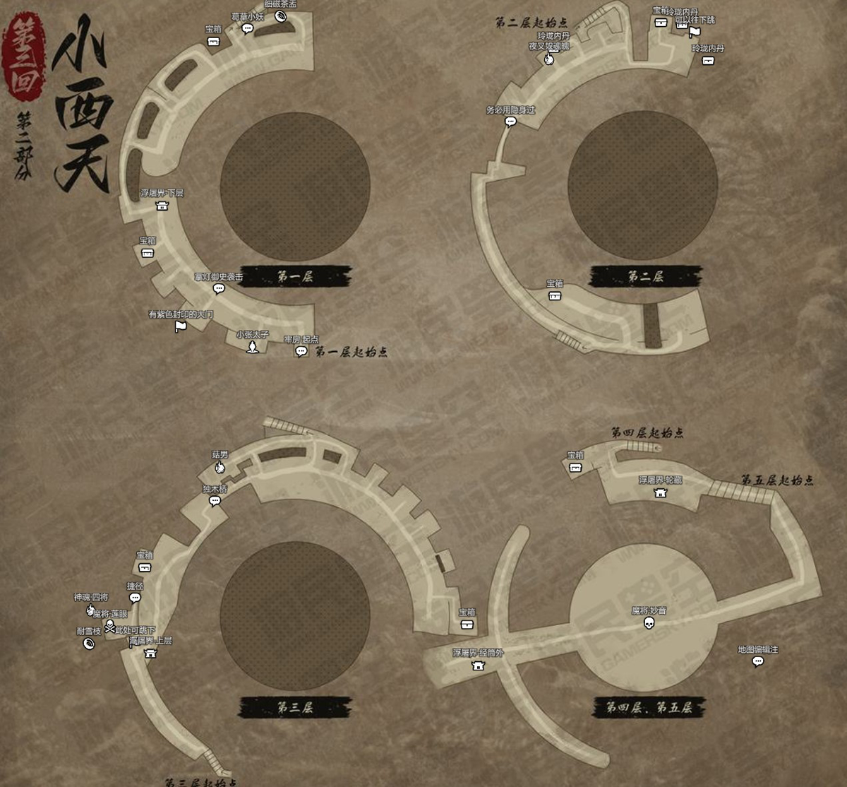 《黑神話:悟空/Black Myth: Wukong》第三回-小西天-浮屠塔全地圖解析