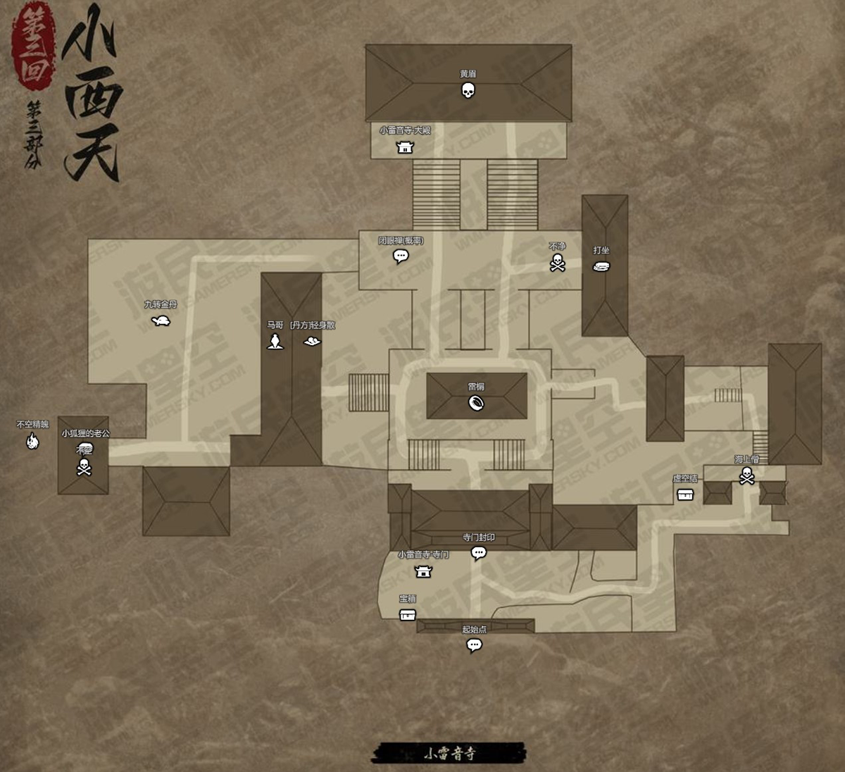 《黑神話:悟空/Black Myth: Wukong》第三回-小西天-小雷音寺全地圖解析
