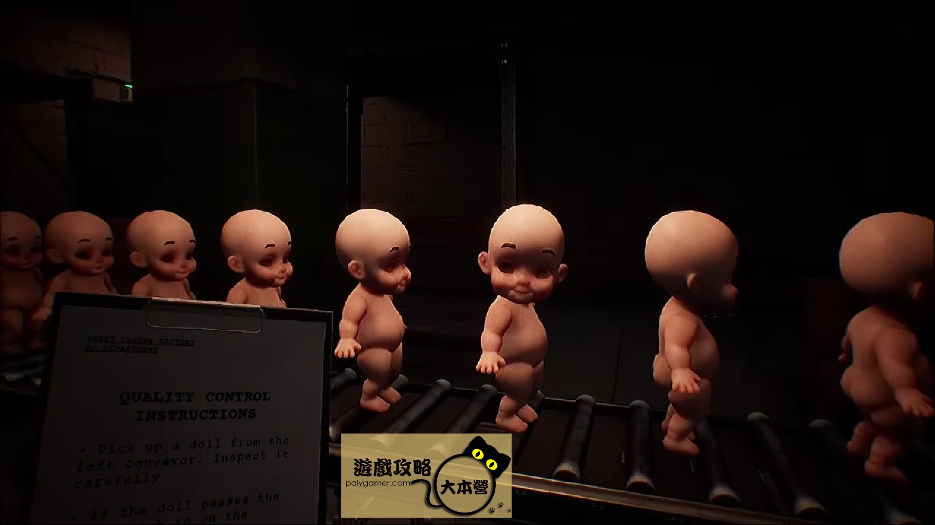 《Dollmare/鬼娃夢靨》是一款以心理壓迫感為核心的第一人稱恐怖遊戲,背景設定在一間神秘的娃娃工廠。遊戲摒棄了傳統的驚嚇元素,取而代之的是一種持續的壓抑氛圍和隨機事件設計,讓玩家在每次遊玩中體驗不同的恐怖感受。通過影片,我們將逐步引導玩家完成所有結局,從產品檢查到解開工廠的秘密,體驗這場令人不寒而慄的冒險旅程。