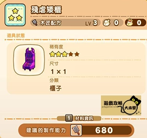 《奇幻生活 i:轉圈圈的龍和偷取時間的少女》神秘石板配方全分享-殘虐矮櫃