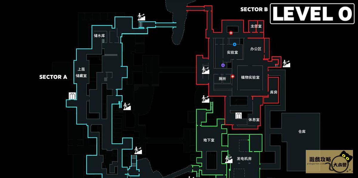 《盜日求生 Level Zero/《Level Zero: Extraction》地圖一覽:一層區域圖