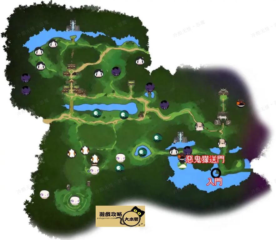 《妖之鄉/Yaoling: Mythical Journey》:妖精分佈圖-青銅廢墟地圖