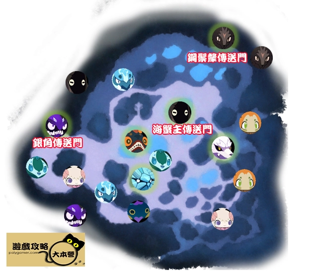 《妖之鄉/Yaoling: Mythical Journey》:妖精分佈圖-東泉森林地圖