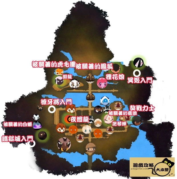 《妖之鄉/Yaoling: Mythical Journey》:妖精分佈圖-清河坊市地圖
