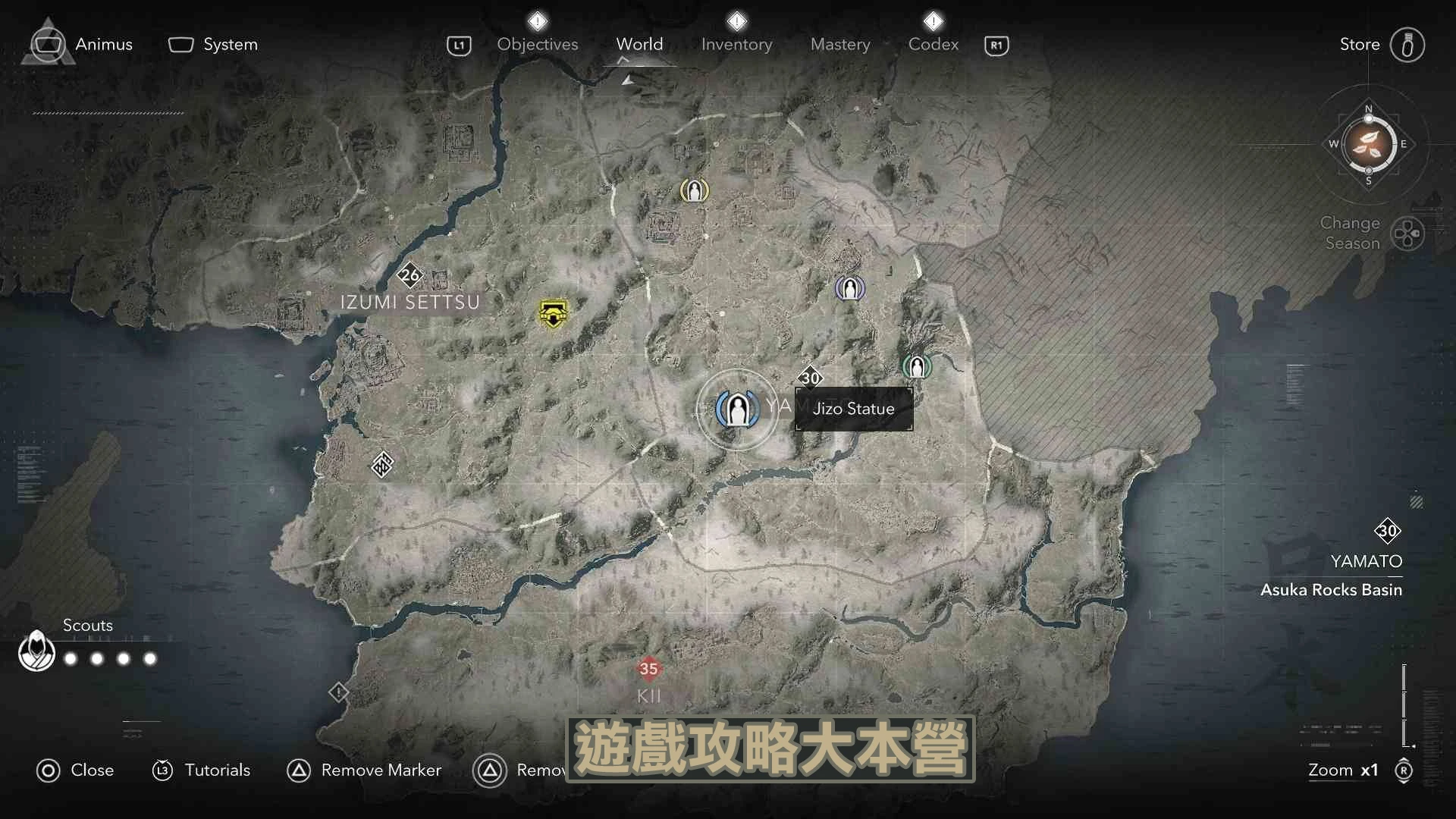 《刺客教條：暗影者》本攻略將詳細整理 和泉攝津、山城、近江、伊賀、大和、紀伊、播磨、丹波、若狹 等地區的 全地藏菩薩像位置，並提供詳細點位地圖，幫助玩家輕鬆找到所有地藏像，順利達成完整收集目標！