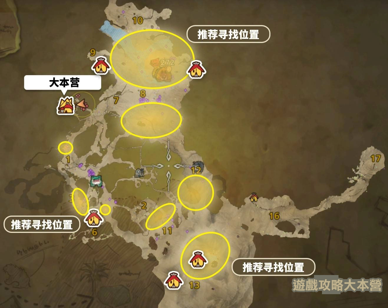 獵人必備!《魔物獵人荒野》小型魔物攻略與素材獲取指南-雷甲龍分佈位置