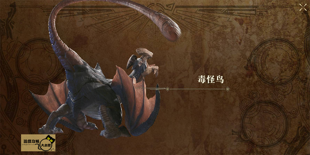 《魔物獵人 荒野》全魔物圖鑑攻略：毒怪鳥Monster Hunter Wilds