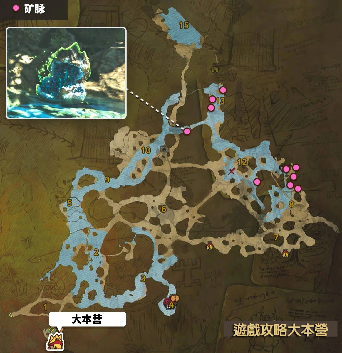 武器防具強化必看！《魔物獵人荒野》稀有礦石獲取全攻略：緋紅森林